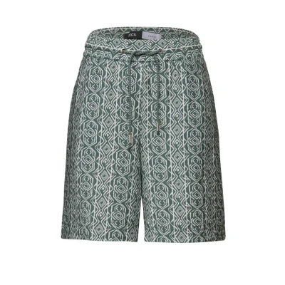 Abbildung von Cecil Gemusterte Shorts, Damen, Größe: Large, Grün