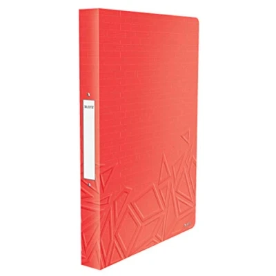 Abbildung von Leitz Urban Chic Ringbuch, A4, 26 mm Rückenbreite, 2 D Ring Mechanik, Rot, 42070020