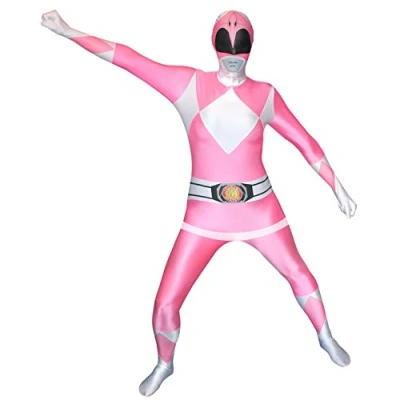 Abbildung von Morphsuits Herren Adult Power Rangers Kostüm für Erwachsene, Rosa, Medium