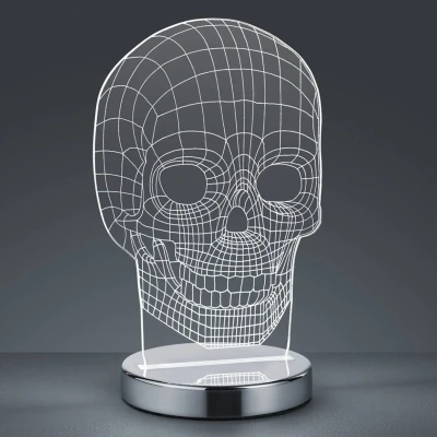 Abbildung von TRIO Leuchten LED Tischleuchte »Skull«, 1 flammig, Leuchtmittel Board fest integriert, Tischlampe, Totenkopf Design, Acrylplatte, Lichtfarbe einstellbar