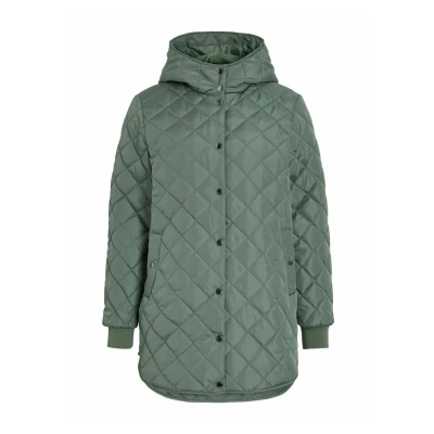 Abbildung von VILA Vitate LS Hooded Wintermantel, Damen, Größe: 40, Laurel wreath
