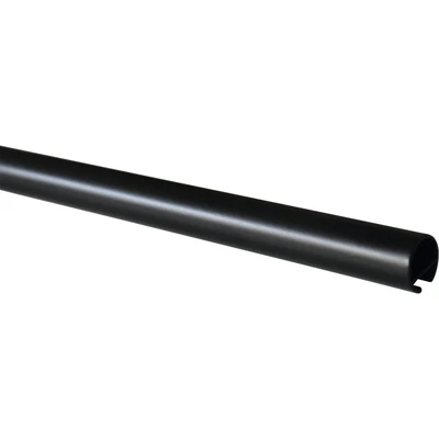 Abbildung von GARDINIA Gardinenstange mit Innenlauf I, Serie Chicago, Ø 20 mm, Länge 120 cm, Metall, Schwarz matt