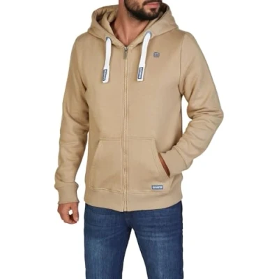Abbildung von riverso Sweatjacke Herren mit Kapuze Reißverschluss Regular Fit RIVNoah Kapuzenjacke Beige M, Größe:M, Farbe:Cobblestone