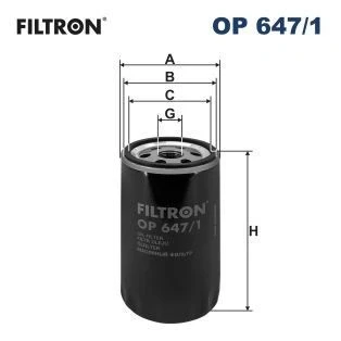 Abbildung von FILTRON OP 647/1 Ölfilter 3/4 16 UNF Anschraubfilter