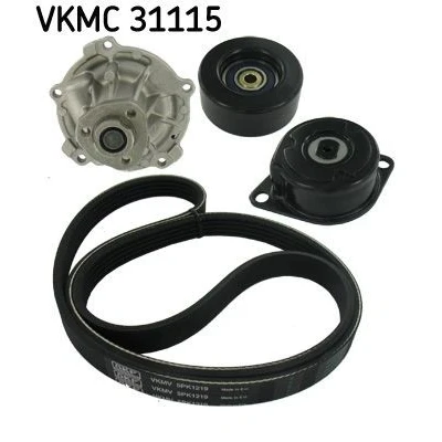 Abbildung von SKF VKMC 31115 Wasserpumpe + Keilrippenriemensatz mit Dichtungen