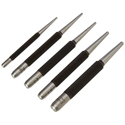 Abbildung von Starrett S117PC Körner Set, 1/16&quot;, 5/64&quot;, 3/32&quot;, 1/8&quot;, 5/32&quot; Durchmesser, im Kunststoffkoffer