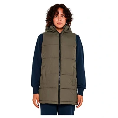 Abbildung von Noisy May Puffer Weste, Damen, Größe: Small, Dusty olive