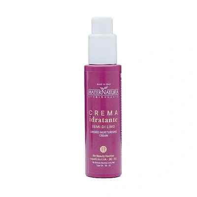Abbildung von Maternatura, Feuchtigkeitsspendende Lockencreme mit Leinsamen, Styling, um Locken zu definieren, Anti Frizz Effekt, Bio Beauty Routine für lockiges Haar, Made in Italy 100 ml