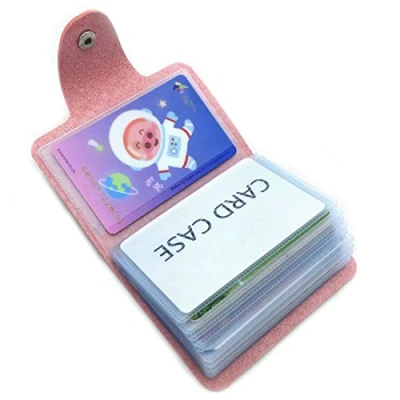 Abbildung von AltomStar Kreditkartenetui Damen Herren Kartenetui Leder 24 Karten (Pink)