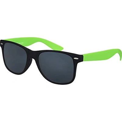 Abbildung von Balinco Sonnenbrille UV400 CAT 3 CE Rubber mit Federscharnier für Damen &amp; Herren (grün/schwarz smoke)