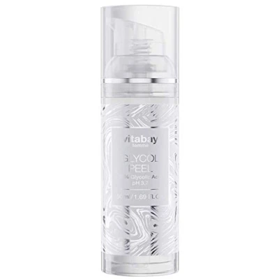 Abbildung von Vitabay Glycol Peel 50 ml Chemisches Peeling Gel Gesichtspflege Mit Grüner Tee Extrakt Verbessert die Hautstruktur 10% Glykolic Acid pH 3,7 Made in Germany