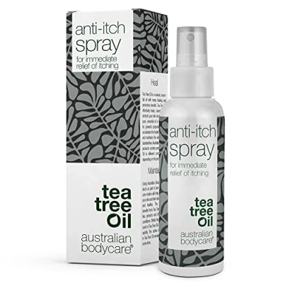 Abbildung von Anti juckreiz spray gegen am ganzen körper Schnelle Hilfe 100% vegan und für alle Hauttypen geeignet, 100 ml