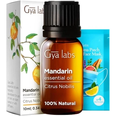 Abbildung von Gya Labs Ätherisches Mandarinenöl für die Haut 100% Reines Natürliches Haare, Körper, Aromatherapie und Kerzenherstellung Frischer, Zitrusartiger Duft (10 ml)