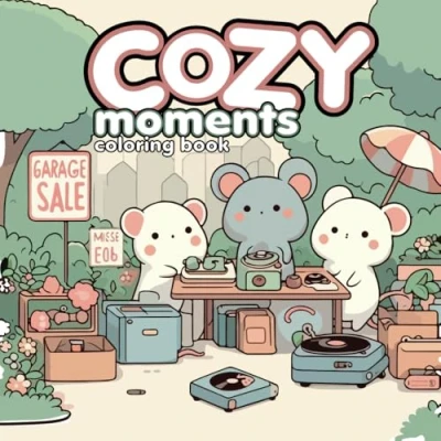Abbildung von Cozy Moments Coloring Book for Adults, Kids and Teens: Cute Animals Teens