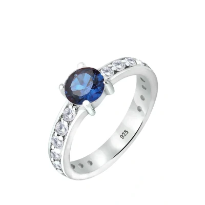 Abbildung von Elli Classic LOOK Ring, Damen, Größe: 54, Blau