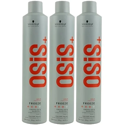 Abbildung von 3 x Schwarzkopf Osis Hairspray Freeze Strong Hold 500 ml