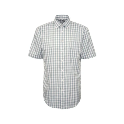 Abbildung von seidensticker Businesshemd »Regular«, Regular 1/2 Button Down Kragen Karo