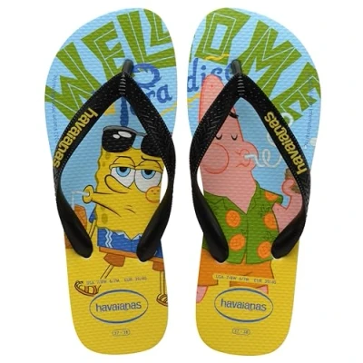 Abbildung von Havaianas Top Spongebob Flip Flop Unisex Erwachsene, weiß/schwarz, 7.5/8 UK