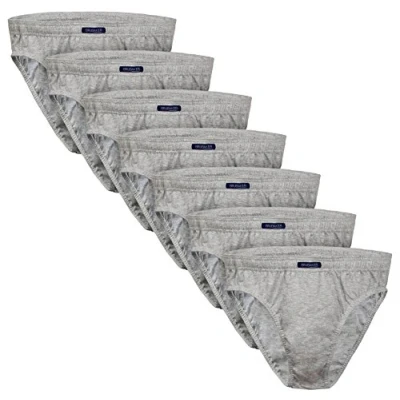 Abbildung von BRUBAKER 7er Pack Herren Slips Baumwoll Mix Anthrazit Gr. L