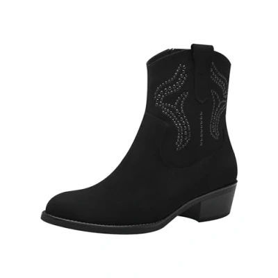 Abbildung von Marco Tozzi Cowboy/Bikerstiefelette, Damen, Größe: 40, Black Schuhe