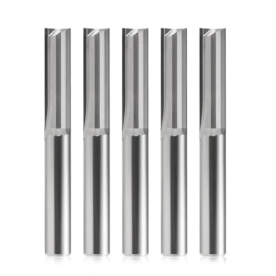 Abbildung von Schaftfräser,CNC fräser,fräser für oberfräse,2 Flöten Gerade Fräser ，fräser 6mm schaft，22 mm Schnittlänge CNC Dichteplatte, Massivholz, Sperrholz