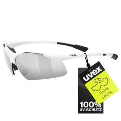 Abbildung von uvex sportstyle 223 Sportbrille für Damen und Herren verspiegelt druckfreier &amp; perfekter Halt white/silver one size