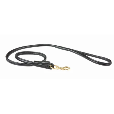 Abbildung von Weatherbeeta Dog Lead Rolled Leather Schwarz M