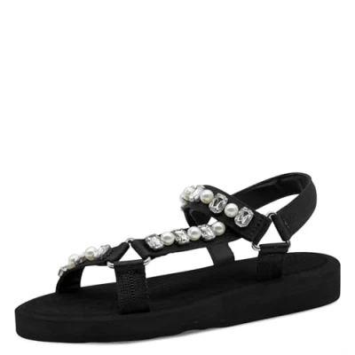 Abbildung von Tamaris Riemensandalette, Damen, Größe: 38, Black glam Schuhe