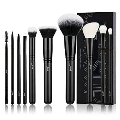 Abbildung von Jessup Pinsel 10pcs Professionelles Make up Set Puder Foundation Rouge Contour Bronzer Concealer Lidschatten Blending Augenbrauen Eyeliner Spoolie T323