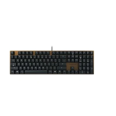 Abbildung von CHERRY KC 200 MX, Mechanische Office Tastatur mit Eloxierter Metallplatte, EU Layout (QWERTY), Kabelgebunden, MX2A SILENT RED Switches, Schwarz/Bronze