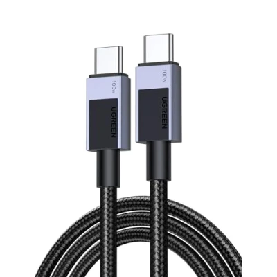 Abbildung von UGREEN 100W USB C Kabel PD 3.0 Ladekabel auf Schnellladekabel 5A/20V kompatibel mit iPhone 16/15, M3 MacBook Pro/Air, iPad Air/Pro 2024, Galaxy S24 Ultra A55 Pixel 9 Steam Deck usw. (1m)