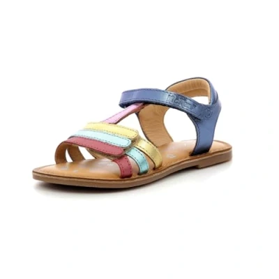 Abbildung von Kickers Diamanto Riemensandalette marine/multicoloured für Kinder, Größe: 32, Marine/multi coloured Schuhe
