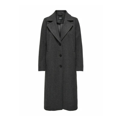 Abbildung von ONLY Onlemma LIFE REG Klassischer Mantel, Damen, Größe: XS, Dark grey melange
