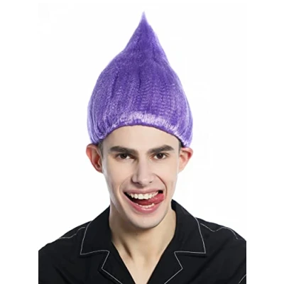 Abbildung von WIG ME UP CW 057 P08 Perücke Damen Herren Karneval Halloween lila toupiert Troll Puck