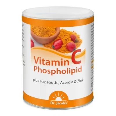 Abbildung von Dr. Jacob&#039;s Vitamin C Phospholipid Hagebutte Acerola Pulver