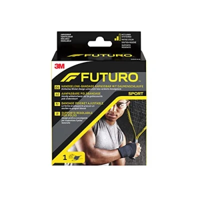 Abbildung von FUTURO Handgelenk Bandage anpassbar mit Daumenschlaufe 09033, Verstellbar SPORT (11.4 24.1 cm)