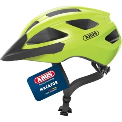 Abbildung von ABUS 87230 Fahrradhelm, Gelb (Signal Yellow), M (52 58 cm)