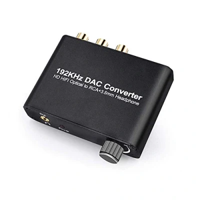 Abbildung von SOUTHSKY 192KHz DAC Wandler, 5.1CH Decoder, Digital zu Analog Adapter, Optisch Koaxial RCA Cinch, 3,5 mm, Stereo Audio, Unterstützung Dolby AC 3,DTS für PS2,PS3,PS4, Xbox,DVD