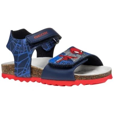 Abbildung von Geox Marvel Spiderman Riemensandalette für Kinder, Größe: 25, Navy/red Schuhe