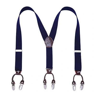 Abbildung von KANGDAI Herren Hosenträger 6 Clips Heavy Duty Men Braces Y Zurück 20 Farben Durable Elastic Verstellbare Starke Metall