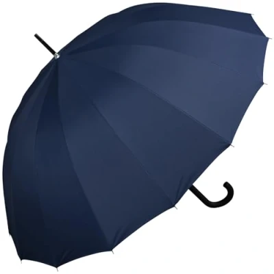 Abbildung von iX brella Stockschirm 16teilig full fiber mit Automatik super stabil dunkelblau 115cm