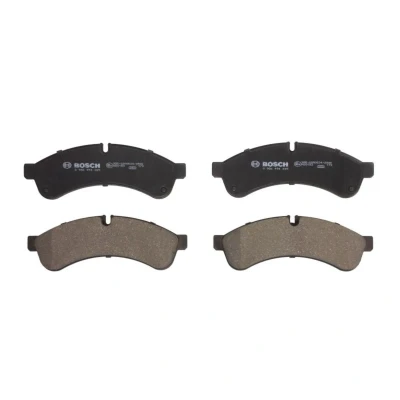 Abbildung von BOSCH 0 986 494 335 Bremsbelagsatz Low Metallic mit Anti Quietsch Blech, Montageanleitung IVECO: DAILY 6 , 4 Kasten/Kombi
