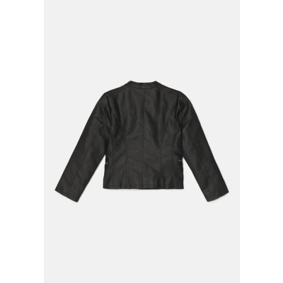 Abbildung von Kids ONLY Kunstlederjacke für Kinder, Größe: 164, Black