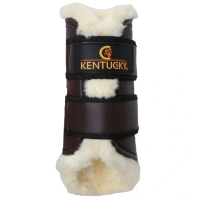 Abbildung von Kentucky Horsewear Turnout Boots Vorderbeine Braun Warmblut