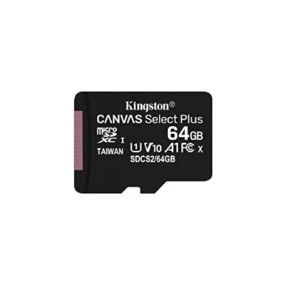 Abbildung von Kingston Canvas Select Plus microSD Speicherkarte, SDCS2/64GB Class 10 (inkl. SD Adapter)
