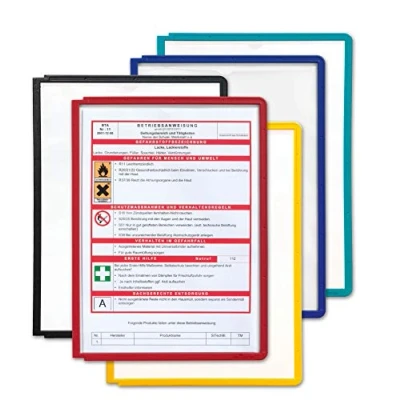 Abbildung von Durable Sichttafel Sherpa Panel A4, PP, farbig sortiert, 5er Packung, 560600