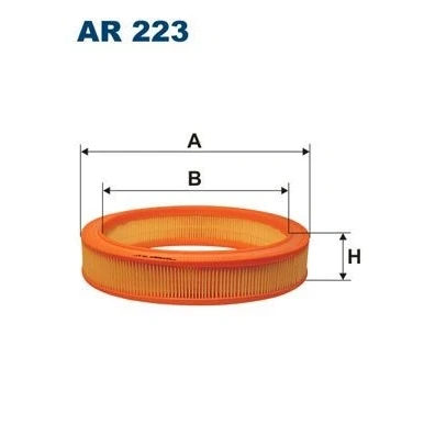 Abbildung von FILTRON AR 223 Luftfilter 56 275 Filtereinsatz FORD: Sierra Mk2 Saloon, Mk1 Hatchback, Estate