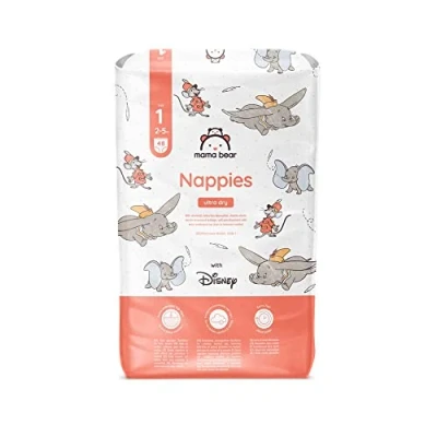 Abbildung von Amazon Marke: Mama Bear Disney Ultra Dry Windeln Größe 1 (2 5 kg), Weiß, 48 Stück (1 er Pack)