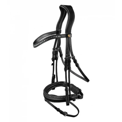 Abbildung von Waldhausen Trensenzaum S Line Glamour Schwarz Warmblut