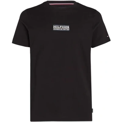 Abbildung von Tommy Hilfiger Small TEE Tshirt print, Herren, Größe: XS, Black